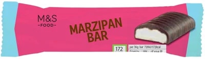Marks & Spencer Tyčinka z hořké čokolády s marcipánovou náplní