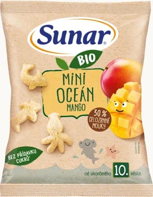 Sunar BIO Dětské křupky mini oceán mango od 10. měsíce