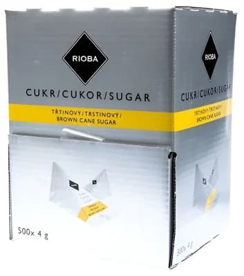 Rioba Cukr třtinový pyramidky 500x4g