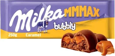 Milka čokoláda Mmmax Bubbly Caramel
