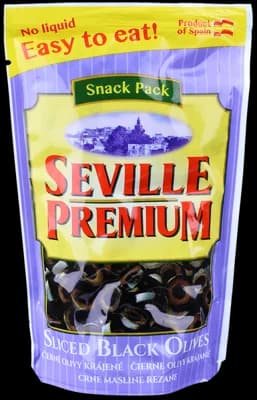 Seville Premium Olivy černé krájené