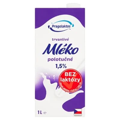 PRAGOLAKTOS Mléko bez laktózy 1,5 %