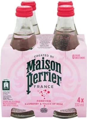 Perrier Maison Perrier Raspberry & Rose 4x330ml sklo