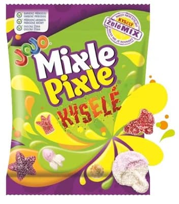 Jojo Mixle Pixle Kyselé želé bonbóny s ovocnými příchutěmi