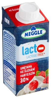 Meggle Bezlaktózová smetana ke šlehání 30%