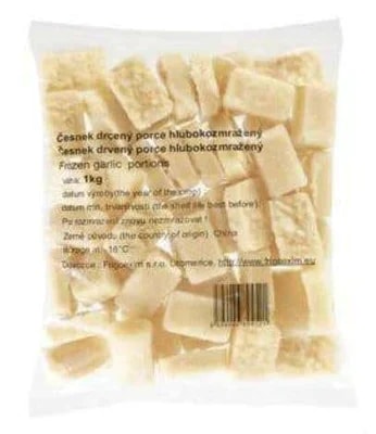 Česnek drcený porce