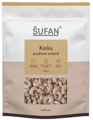 Šufan Ořechy - kešu pražené solené