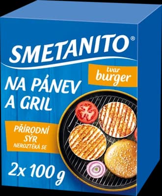 Smetanito Sýr na gril a na pánev burger