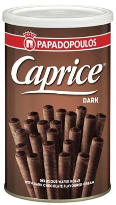 Caprice Dark plněné trubičky