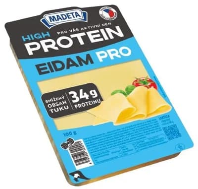 Madeta High protein Eidam Pro plátky