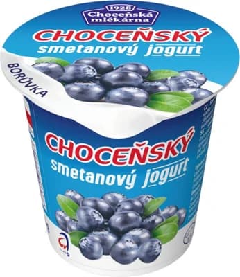Choceňská Mlékárna Choceňský smetanový jogurt borůvkový