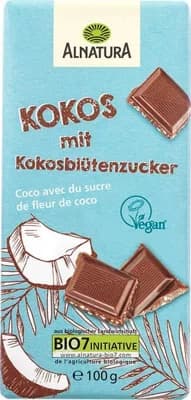 ALNATURA BIO Čokoláda s kokosem a cukrem z kokosového květu veganská