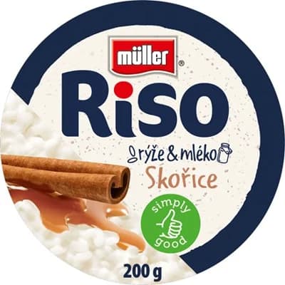 Müller Riso Mléčná rýže mix V. (čokoláda skořice) chlaz. 12 x