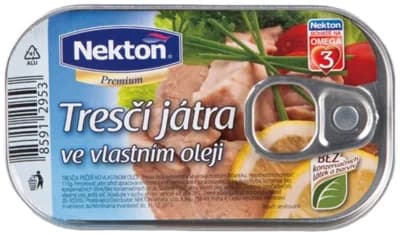 Nekton Tresčí játra ve vlastním oleji 1x115g