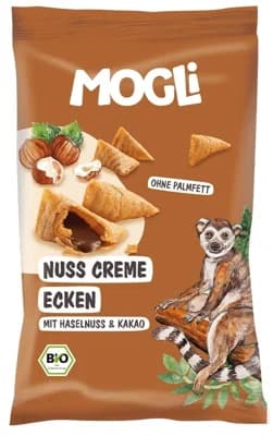 Mogli BIO Plněné lískooříškové taštičky s certifikací Demeter