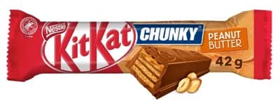 KitKat Chunky Peanut Butter čokoládová tyčinka s oplatkou a arašídovým máslem