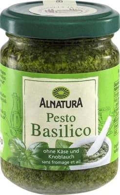 ALNATURA BIO Pesto bazalkové bez sýru a bez česneku