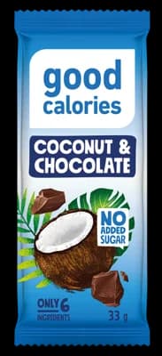 good calories Datlová tyčinka, kokos a čokoláda