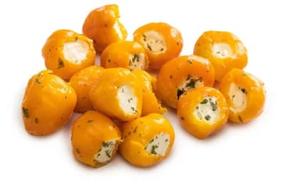 Rohlik.cz Oranžové papriky plněné sýrem v oleji