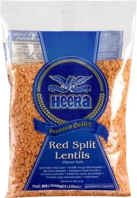 Heera Červená čočka loupaná půlená (Masoor dall)