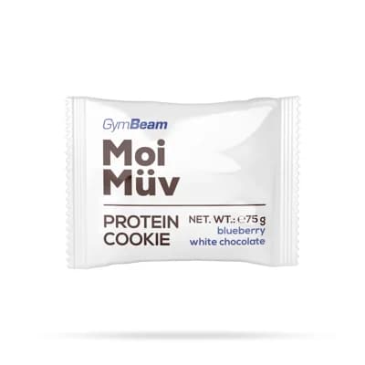 GymBeam MoiMüv Protein Cookie borůvka bílá čokoláda