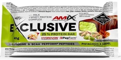 Amix Nutrition Amix Exclusive Protein Bar - pistácie/karamel
