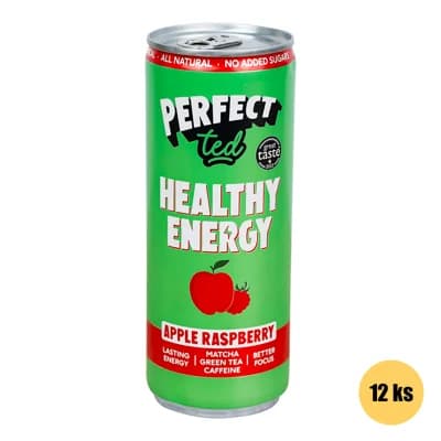 Healthy Matcha Energy Drink jablko a malina 12x250ml