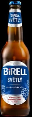 Birell světlý nealkoholický, sklo