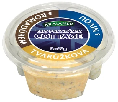Krajánek Trio pomazánek cottage sýrový mix