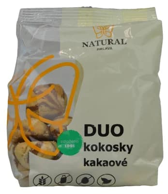 Natural Jihlava Sušenky duo kokosky kakaové