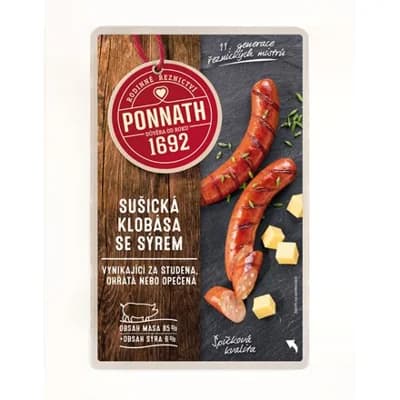 Sušická klobása se sýrem chlaz. 300 g