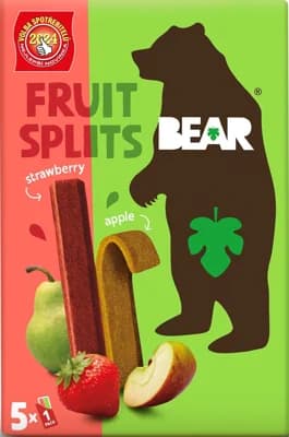 Bear Fruit Splits jahoda a jablko 5×20 g