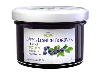GREŠÍK Džem Z lesních borůvek Extra speciální