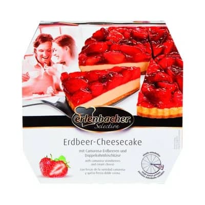 Erlenbacher Cheesecake jahodový krájený