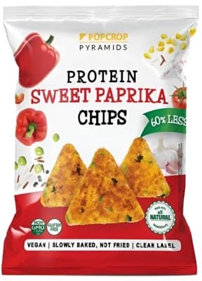 Popcrop Proteinové chipsy s příchutí sladké papriky
