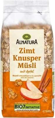 Alnatura BIO müsli se sušenými jablky a skořicí
