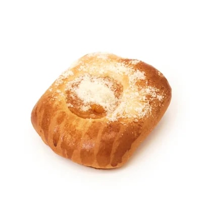 Český pekař Koláček s náplní tvarohovo-meruňkovou