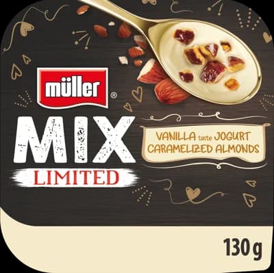 Müller Mix Jogurt s karamelizovanými mandlemi