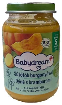 Babydream BIO Příkrm jemná dýně s bramborami