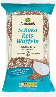 ALNATURA BIO Chlebíčky rýžové s čokoládou a kokosem