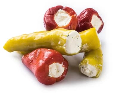 Rohlik.cz Míchané feferonky plněné sýrem v oleji