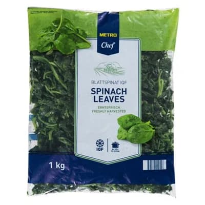 METRO Chef Špenát listový individuálně rychle zmraz. (IQF) mraž.