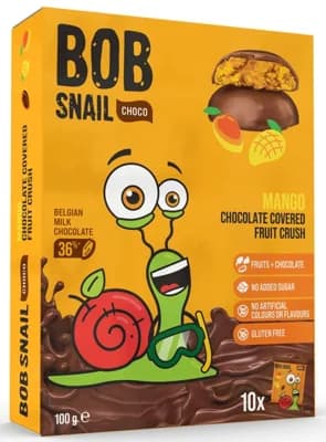 Šnek Bob Ovocná pochoutka v čokoládě - mango