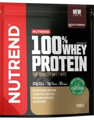 Nutrend 100% Whey Protein - čokoládové brownies