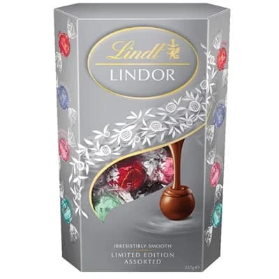 Lindt Lindor Assorted Silver čokoládové kuličky