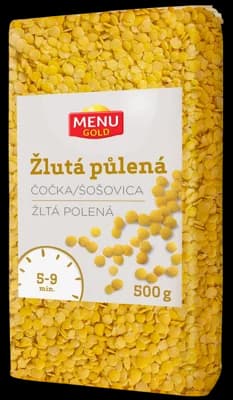 Menu Gold Čočka žlutá, půlená