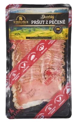 U Dolejších Davelský pršut z pečeně krájený