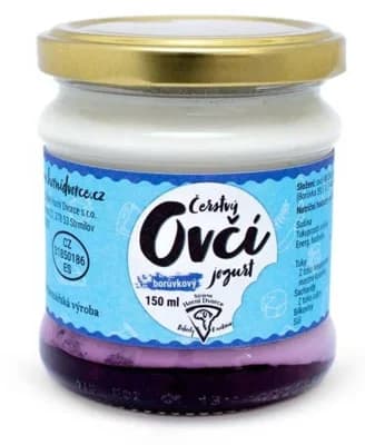 Statek Horní Dvorce Jogurt ovčí borůvkový