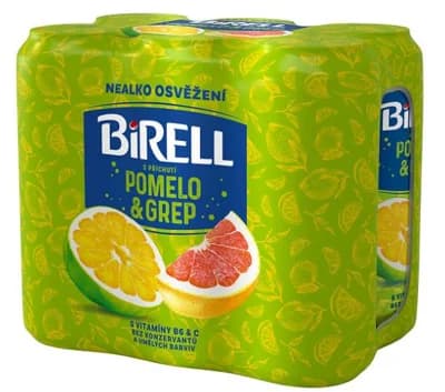 Birell Pomelo & grep nealkoholický 6×0,5 l plech