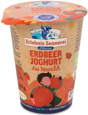 Erlebnis Sennerei Jogurt z louky s příchutí jahody 3,5 %